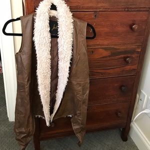 Jack brown with tan fur vest